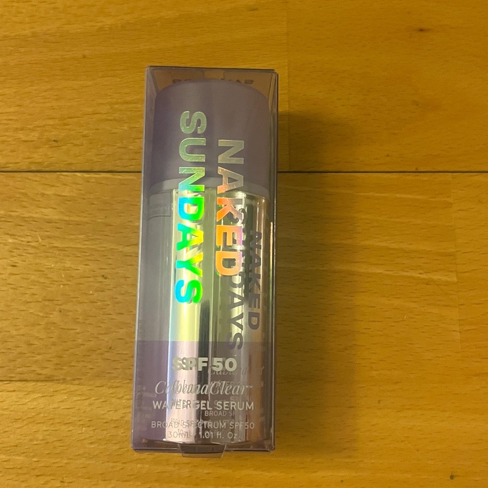 Naked Sundays cabana clear spf 50 water gel serum NWT